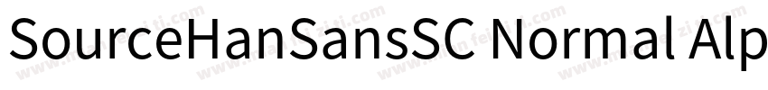 SourceHanSansSC Normal Alphabetic字体转换